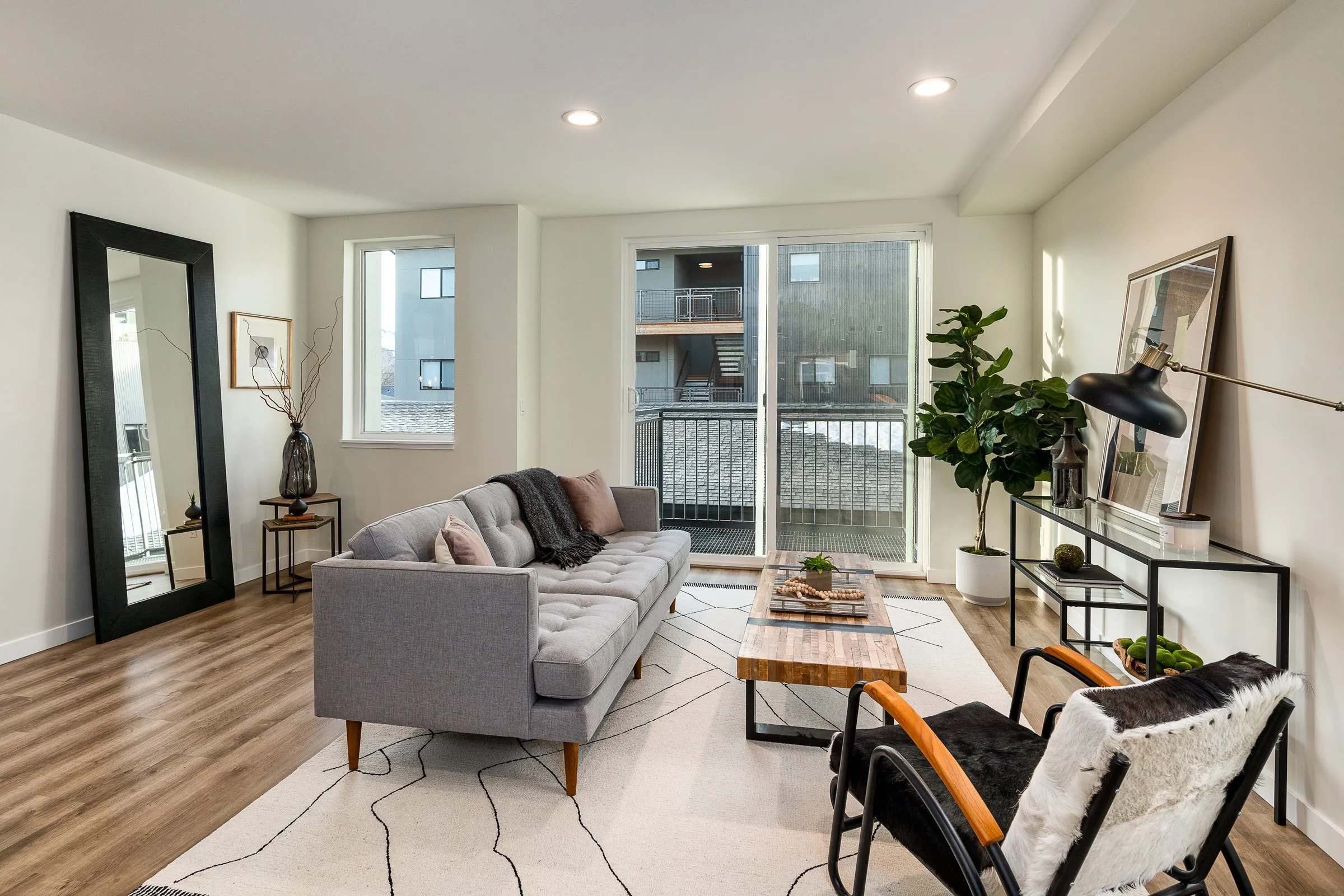 Living room at 410 RVR in Hailey.